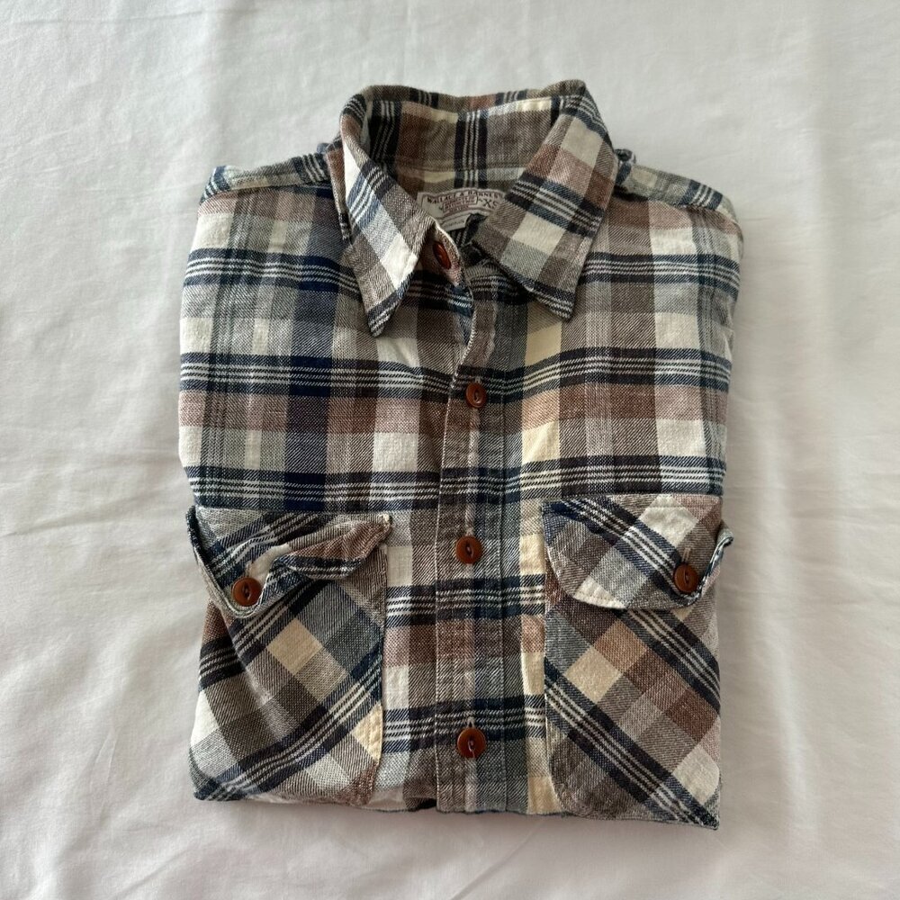 J. Crew Wallace and Barnes Flannel Button Down